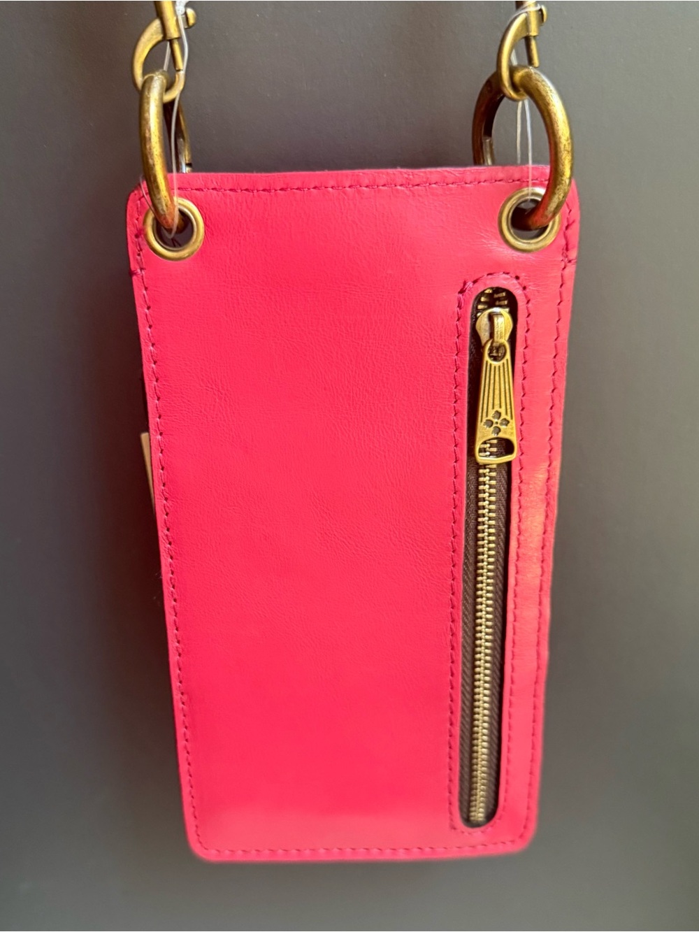 NWT Patricia Nash Farleigh Phone Crossbody Wallet  in Passion FULL grain leather - Picture 4 of 9